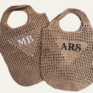 Personalized Bride Tote Bag | Bride Gift | Bachelorette Bags | Honeymoon Beach Bag | Custom Mrs Bag