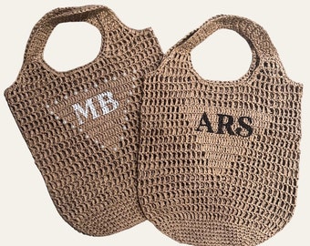 Personalisierte Brautjungfer Taschen | Brautjungfer Geschenk Tasche | Junggesellinnenabschied Taschen | Strandtasche | Brautparty Geschenktaschen | Brautjungfer Vorschlag