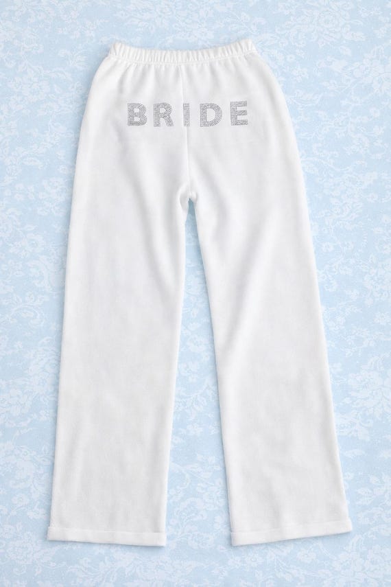 Bride Sweatpants Wide Leg Bridal Gift for Wedding Day Outfit…