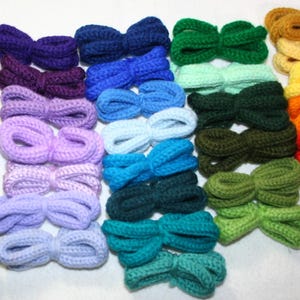 Knit I-Cord: Decorative Yarn Rope, Wire Craft Supply, Purples, Blues & Greens