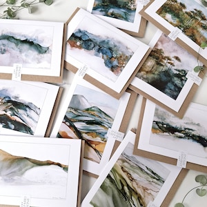 Lot de 10 - Cartes beaux-arts - La collection complète - Cartes de voeux vierges - Cartes respectueuses de l'environnement