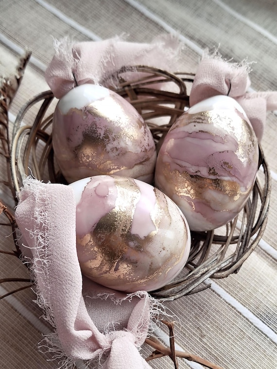 Altsuceser 2 Decorazioni Uovo Di Pasqua In Vetro – Trasparenti Con Cordino – Altezza 11,5 Cm – Ornamenti Riutilizzabili