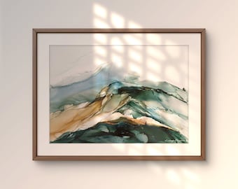 Abstract Landscape Giclée Art Print - "The Ridge"