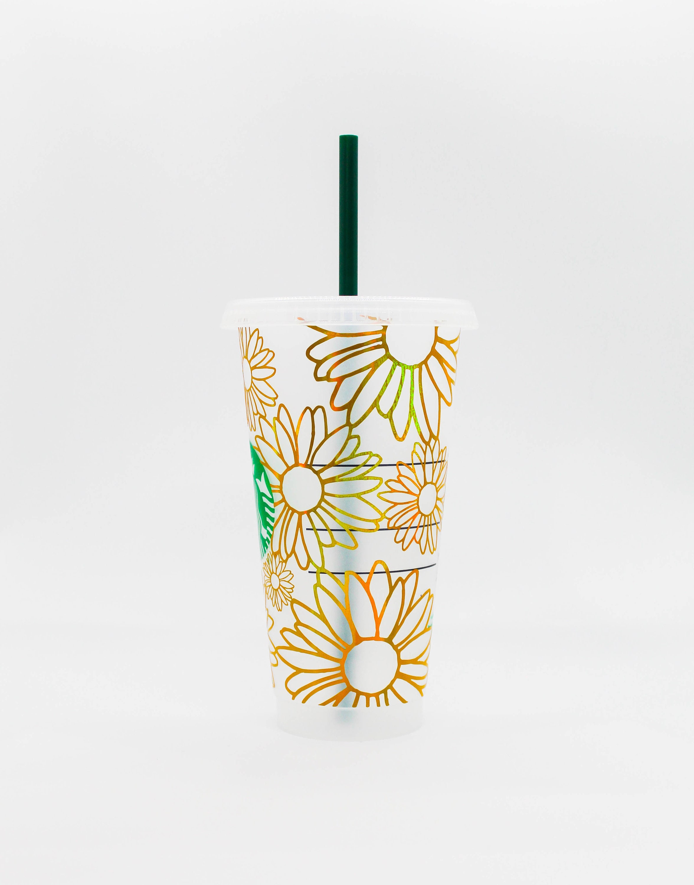Starbucks Daisy Cup Floral Tumbler Reusable 24 oz Venti Etsy