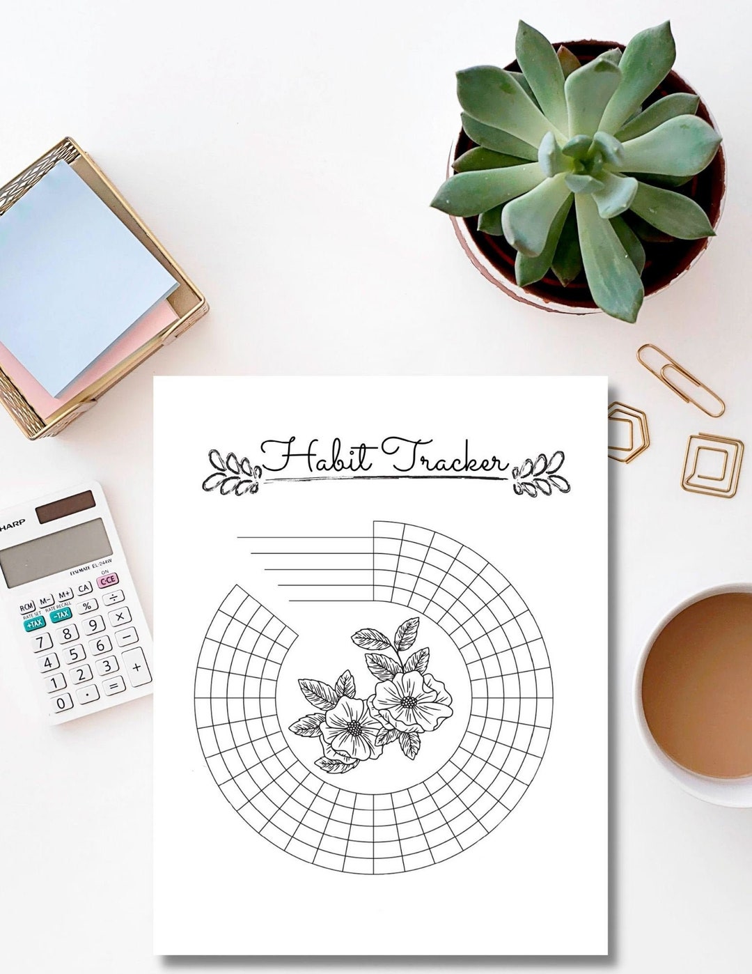 Monthly Habit Tracker - Printable/instant Download - Etsy