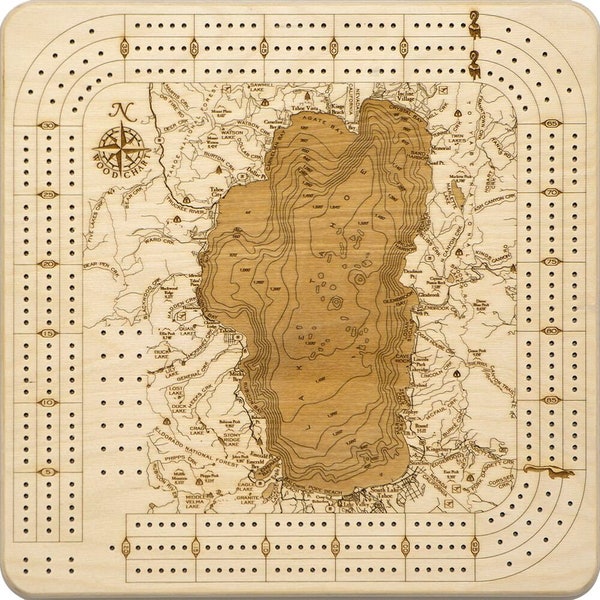 Lake Tahoe Cribbage Board