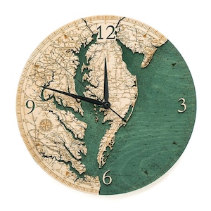 Chesapeake Bay Clock,  12" Diameter
