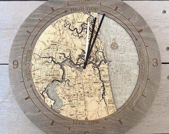 Jacksonville Florida Tide & Time Clock.