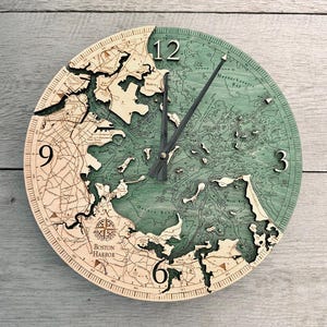 Boston Harbor Clock,  12" Diameter