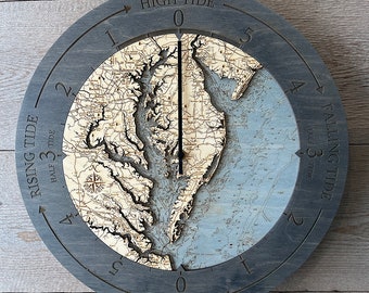 Chesapeake Bay Tide Clock, 16.50" Diameter