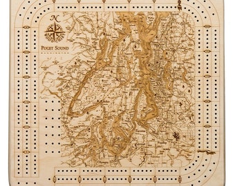Puget Sound Cribbage Board