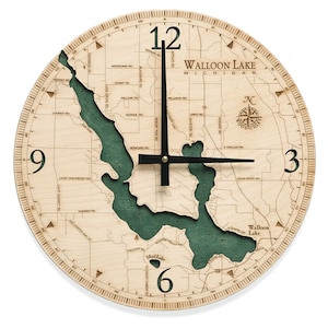 Walloon Lake Clock, 12&quot; Diameter