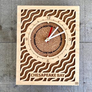 Chesapeake Bay Cork Tide & Time Clock