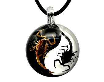 Scorpion Yin Yang Necklace