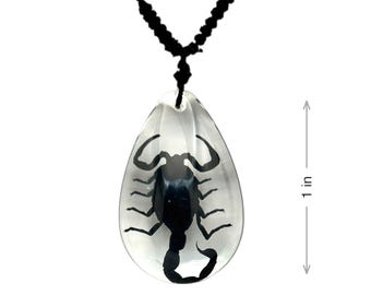 Black Scorpion Necklace  1x0.8x0.4 in