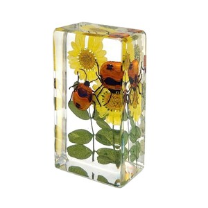 Flower Bug Paperweight   2.9x1.6x1 in