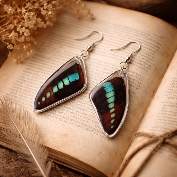 Real Butterfly Earrings