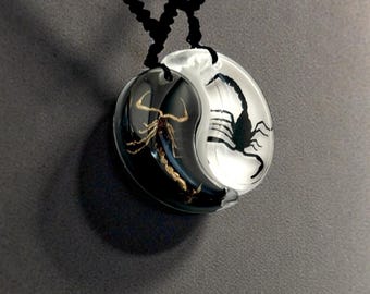 Scorpion Yin Yang Friendship Necklace