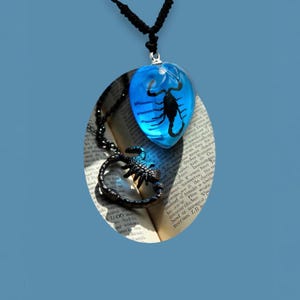 Black Scorpion Necklace 0.9x0.6x0.4 in immagine 5