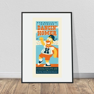 Dancin' Homer Springfield Isotopes Poster X 36