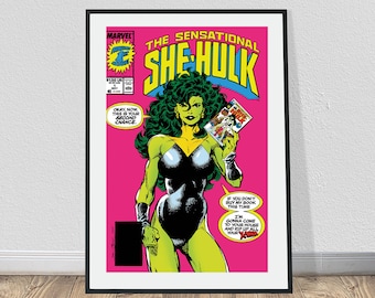 Póster del cómic de She-Hulk: Sensacional primer número (36x24)