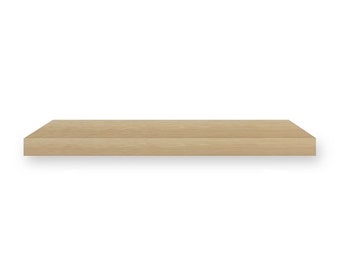 7 Inch Deep SOLID WHITE OAK Floating Shelves