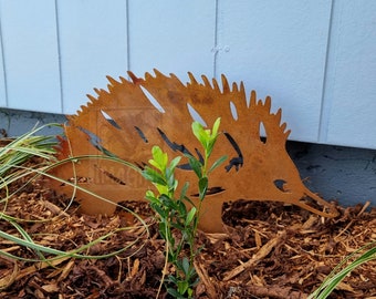 Echidna Garden Decoration, Metal Echidna Garden Stake, Echidna Ornament, Rusty Echidna, Echidna Gift