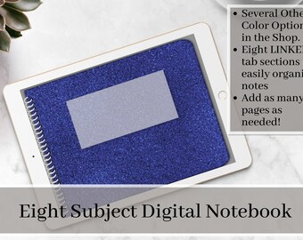 Digitales Notizbuch im Querformat für iPhone oder Ipad, schönes digitales Notizbuch für vielbeschäftigte Mütter oder Studenten, Goodnotes-Vorlage, perfekt für tägliche Notizen