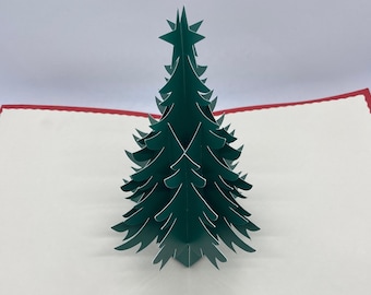 DIY 3D Pop up Christmas Tree Card (Tree mechanism) SVG downloadable files. Video tutorial included.