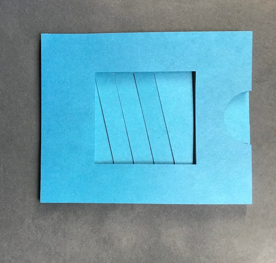 DIY Magic Dissolving Card | Interactive Venetian Blind Card Template | Reveal Card Digital Download.