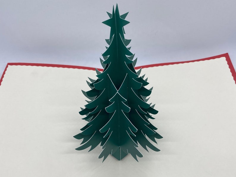 DIY 3D Pop up Christmas Tree Card tree Mechanism SVG Etsy