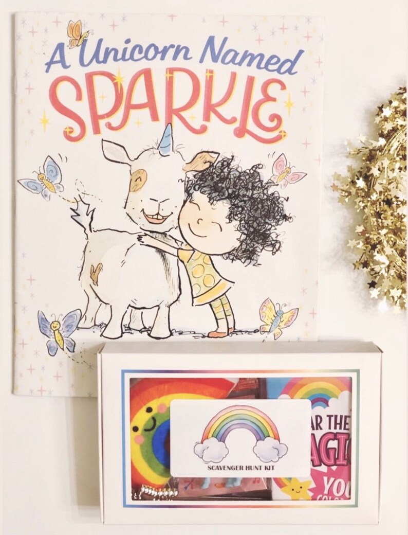 unicorn scavenger hunt scavenger hunt kit birthday gift etsy