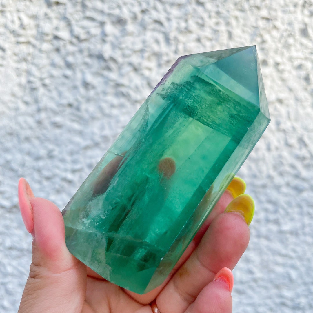 Pierre Brute Fluorite Verte D'Afghanistan - 34.00 Carats - Taille Main, Non Chauffée