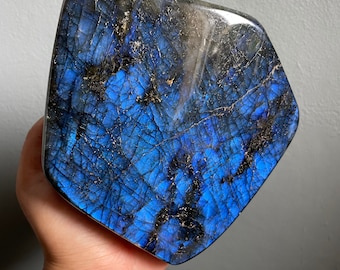 Labradorite freeform Healing Crystal home decor 1260g