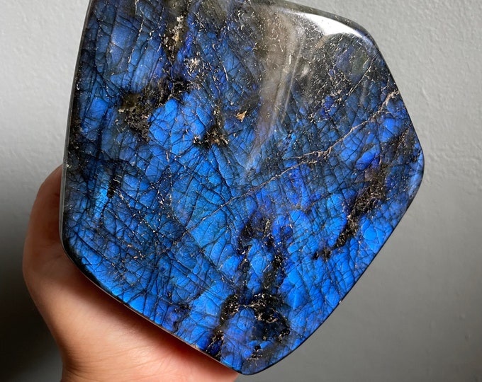 Labradorite freeform Healing Crystal home decor 1260g