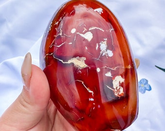 Carnelian crystal freeform | Carnelian stone home decoration | carnelian stone healing crystal | birthstone gifts| wedding anniversary gift