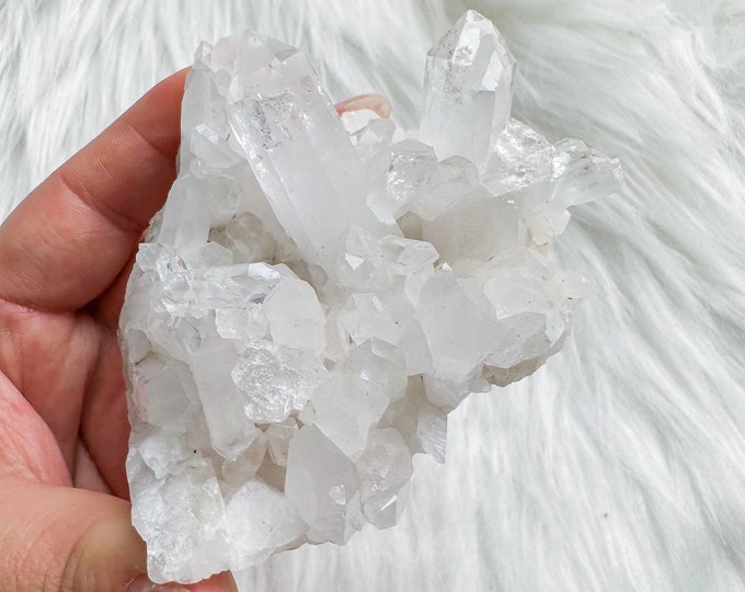Clear quartz mineral specimen | premium crystal cluster | crystal healing home decoration | healing crystal | crystal decoration
