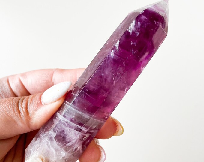Fluorite crystal tower