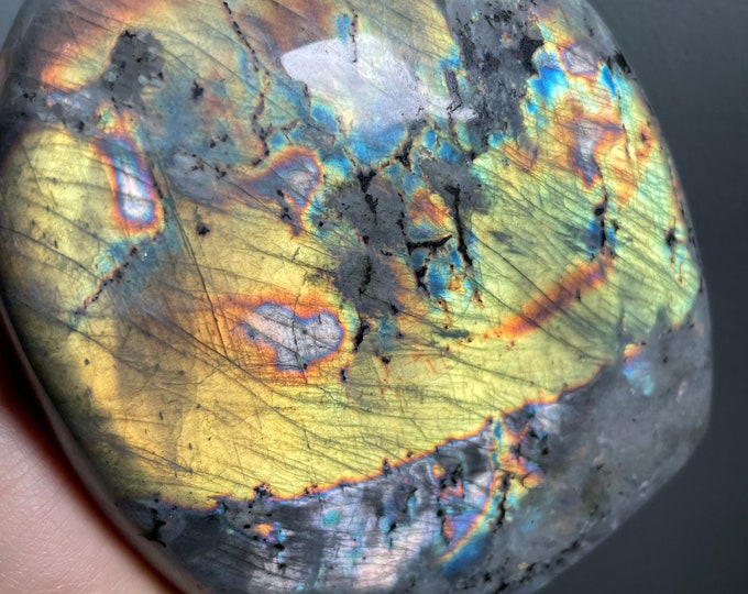 Rare Labradorite freeform Healing Crystal home decor