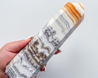 Picture calcite crystal point healing crystal home decoration meditation reiki practice