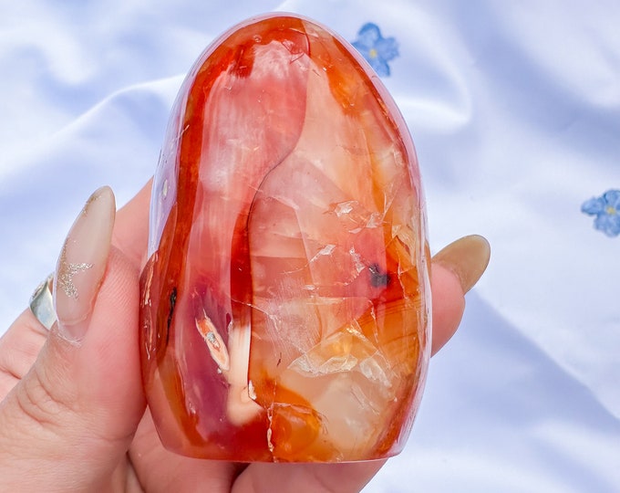 Carnelian crystal freeform | Carnelian stone home decoration | carnelian stone healing crystal | birthstone gifts| wedding anniversary gift