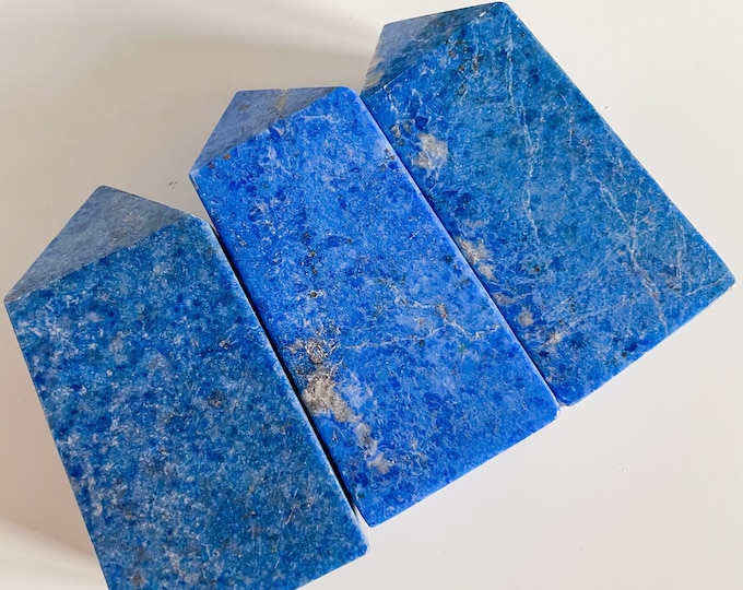 Azurite crystal tower medium crystal tower healing crystal healing journey home decoration