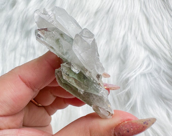 mini chlorite quartz mineral specimen | premium crystal cluster | crystal healing home decoration | healing crystal | crystal decoration
