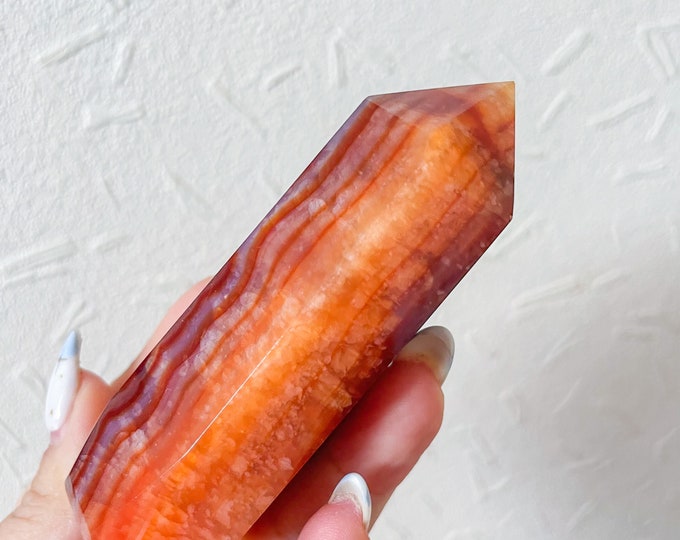 Carnelian crystal tower | Carnelian tower home decoration | carnelian stone  healing crystal | birthstone gifts| wedding anniversary gift
