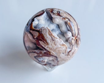Chocolate calcite sphere | healing crystal home decoration |rare crystal specimen | birthstone gifts| wedding anniversary gift