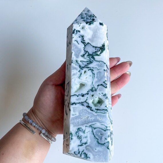 天然水晶の原石 ストロベリークリスタルポイントクォーツタワー (Size