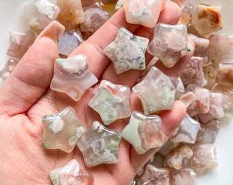 Flower agate Crystal star | premium gem quality flower agate star