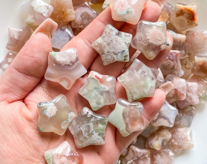 Flower agate Crystal star | premium gem quality flower agate star