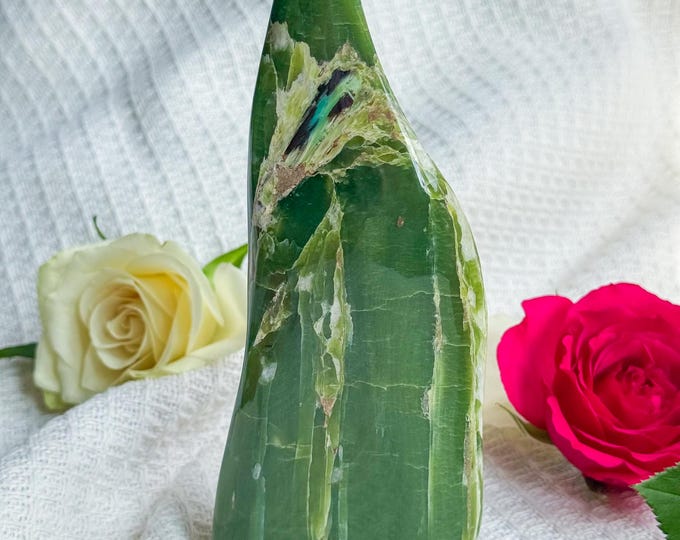 Premium Large Tremolite freeform healing crystal healing journey home decoration