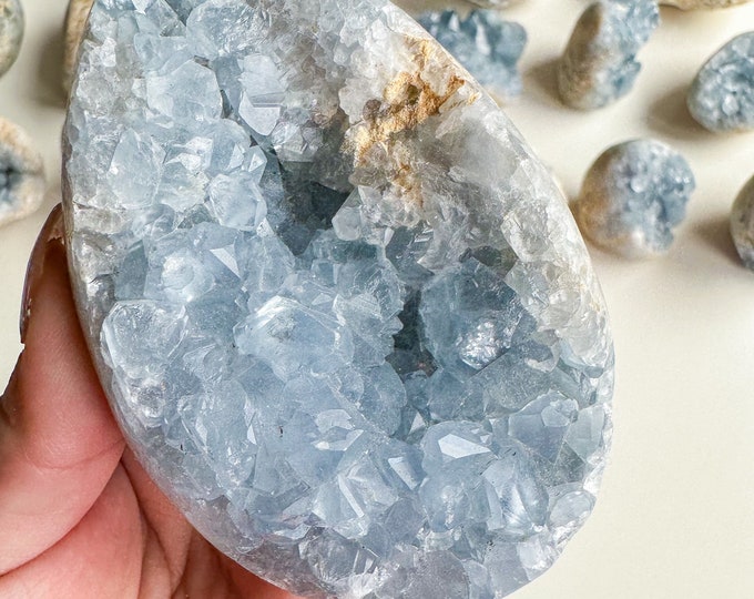 Celestite cluster, raw celestite, celestite geode, celestite crystal, natural celestite, crystal specimen